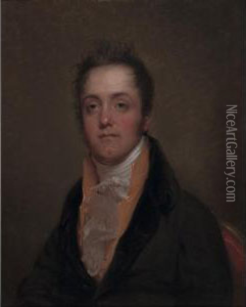Portrait Of Samuel Nicholas Oil Painting - Rembrandt Peale