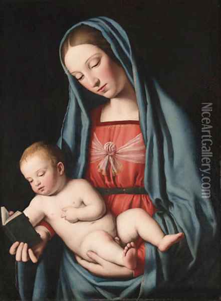 The Madonna and Child, after Raphael Oil Painting - Giovanni Battista Salvi, Il Sassoferrato