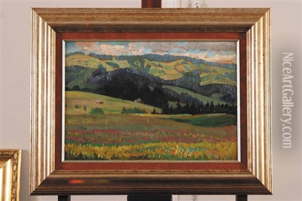 Pejzaz Gorski Oil Painting - Maks (Max) Haneman