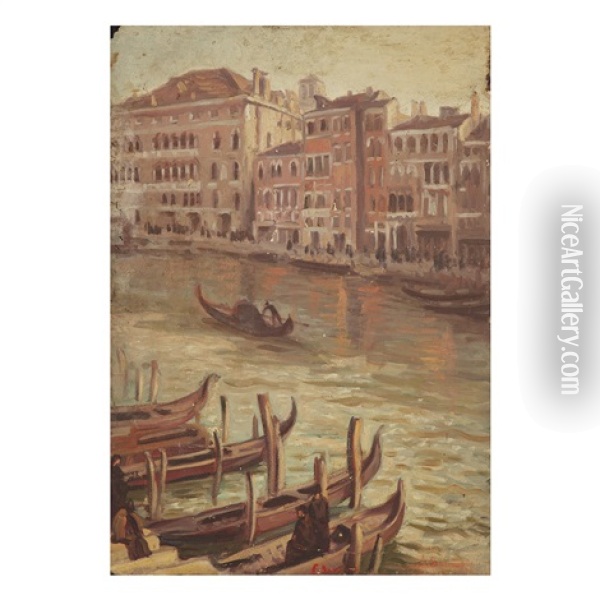 Paysage De Venise Oil Painting - Emile Bernard