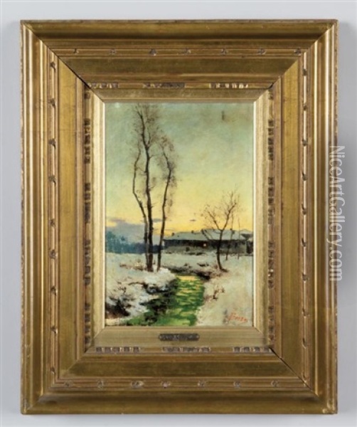 Paesaggio Invernale Oil Painting - Francesco Bosso