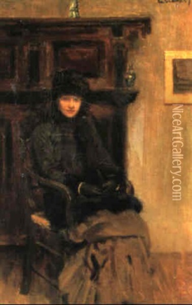 A Tone Study Oil Painting - Sir George Clausen