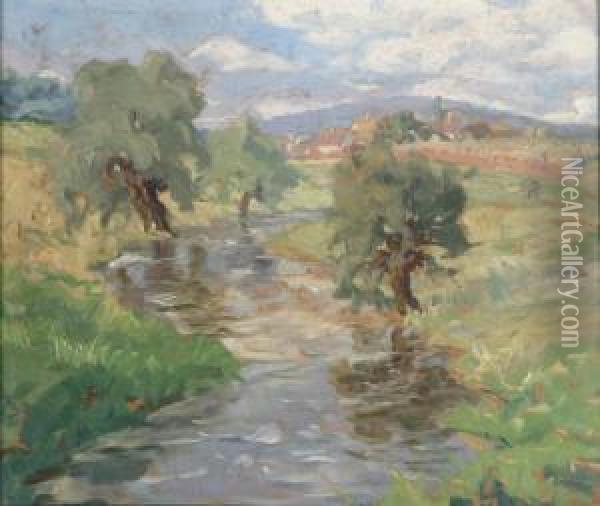 Wiesenbach Oil Painting - Walter Wistum