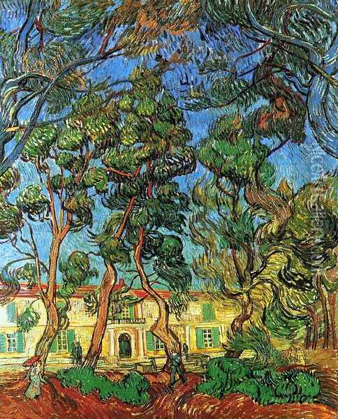 The Grounds of the Asylum Oil Painting - Vincent Van Gogh