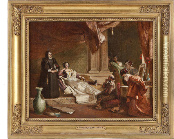 Study For Sancho Panza In The Apartment Of The Duchess Oil Painting - Charles Robert Leslie