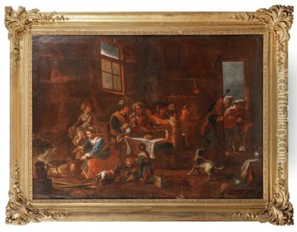 Les Crepes Oil Painting - Pietro Domenico Oliviero