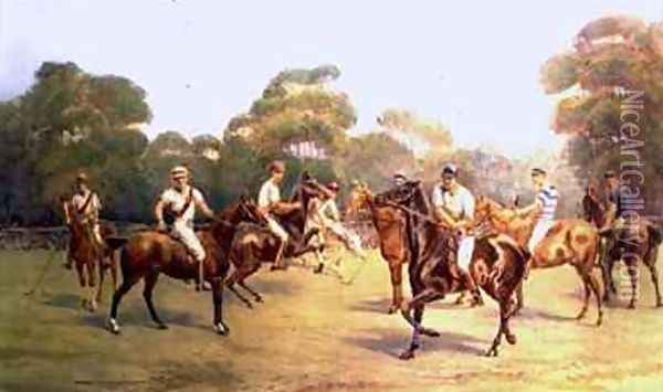 The Polo Match Oil Painting - C.M. Gonne