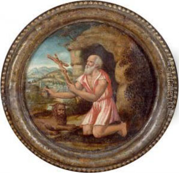 Hieronymus. Oil Painting - Sodoma