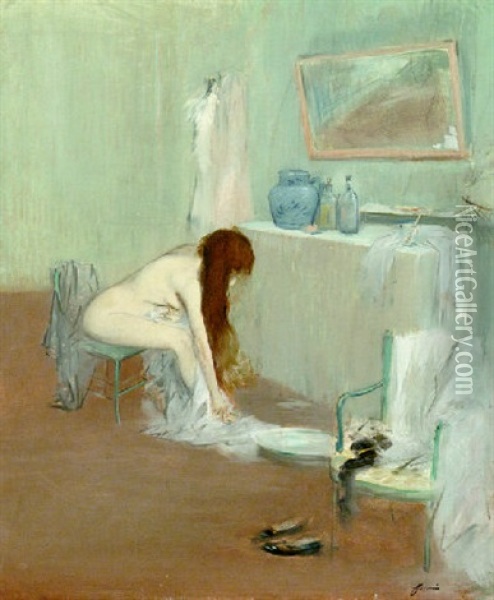 Femme Oil Painting - Jean-Louis Forain