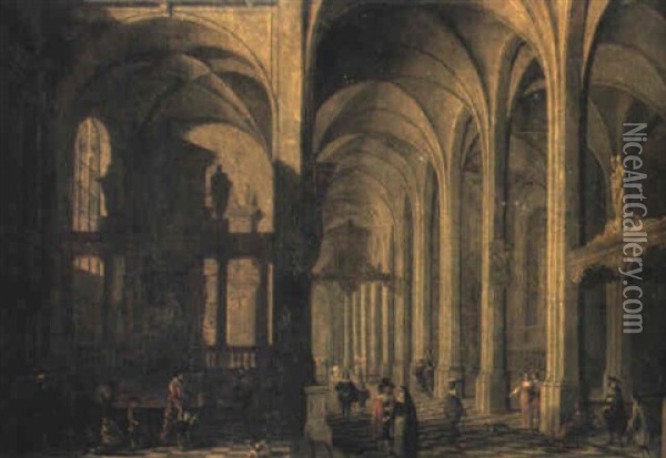 Interieur D'eglise Oil Painting - Peeter Neeffs the Younger