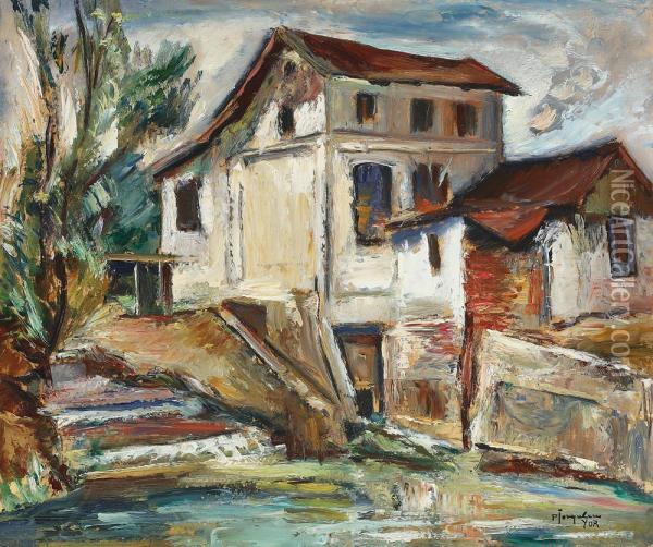 Houses In Bretania Oil Painting - Petre Iorgulescu Yor