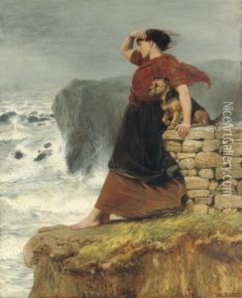Hope Deferred Oil Painting - Briton Riviere