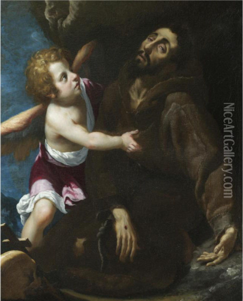 The Stigmatisation Of Saint Francis Oil Painting - Giovanni Biliverti