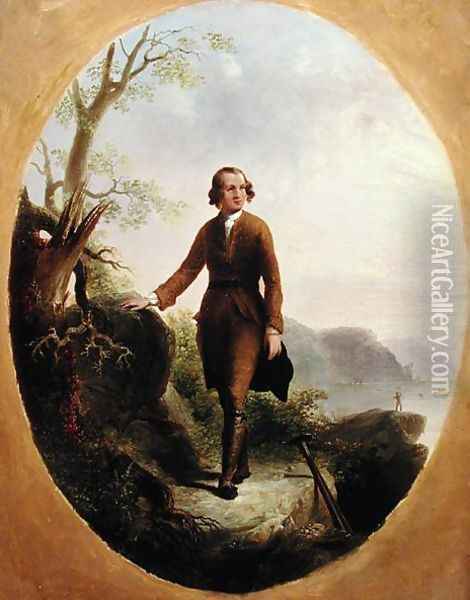 George Washington as a Young Surveyor, 1841 Oil Painting - John Gadsby Chapman