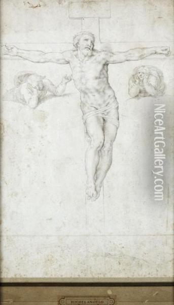 Christ En Croix Oil Painting - Michelangelo