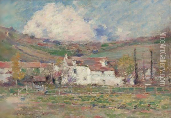 The Little Mill, Autumn Oil Painting - Theodore Robinson