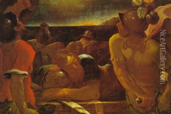 Szene Aus Der Griechischen Mythologie Oil Painting - Antonio Bellucci