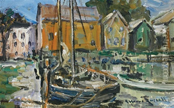 Eastport, Maine Oil Painting - George Horne Russell