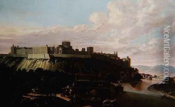 Windsor Castle Oil Painting - Jan Wyck