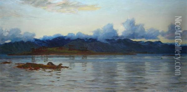 The Morven Hills From Lismore Oil Painting - Colin Hunter