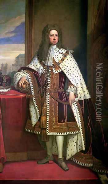 King George I Oil Painting - Sir Godfrey Kneller