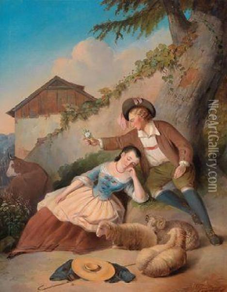 Der Rosenkavalier Oil Painting - Joseph Hayer