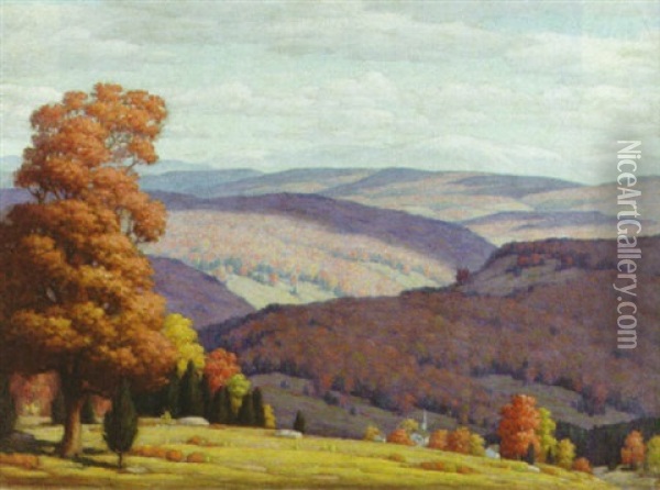 Vermont Landscape Oil Painting - Andrew Thomas Schwartz