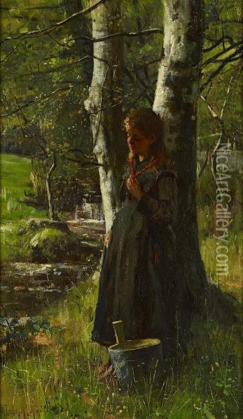 Resting In The Shade Oil Painting - John Robertson Reid