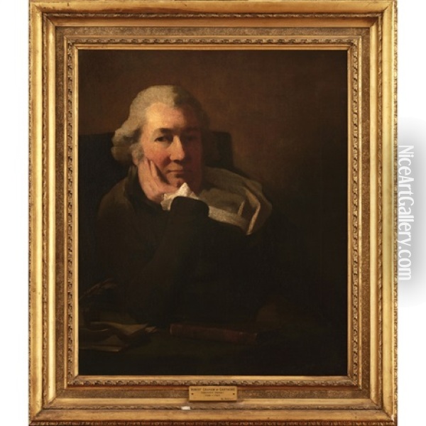Half Length Portrait Of Robert Cunningham Graham Of Gartmore And Finlayston Oil Painting - Sir Henry Raeburn