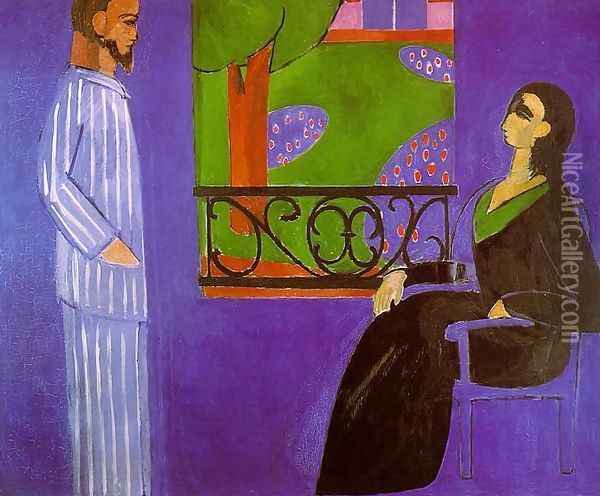 The Conversation Oil Painting - Henri Matisse