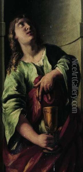 San Giovanni Evangelista Oil Painting - Flaminio Grapinelli