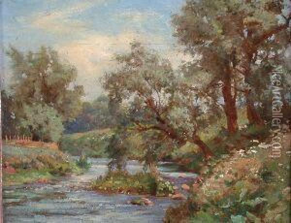 Willow-trees Oil Painting - Robert Payton Reid