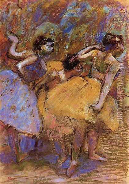 Dancers 7 Oil Painting - Edgar Degas