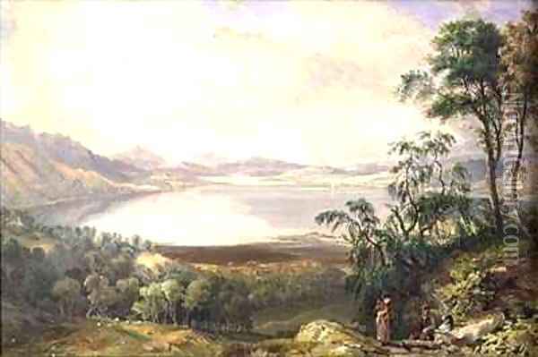 Loch Rannoch from Bunrannoch Oil Painting - John Fleming
