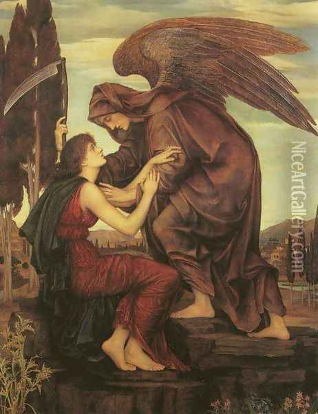 The Angel of Death Oil Painting - Evelyn Pickering De Morgan