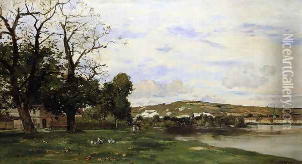 View of Andelys Oil Painting - Edmond Charles Joseph Yon