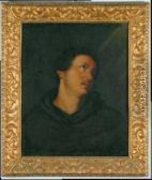 's.antonio Da Padova', Meta '600 Oil Painting - Bernardo Strozzi