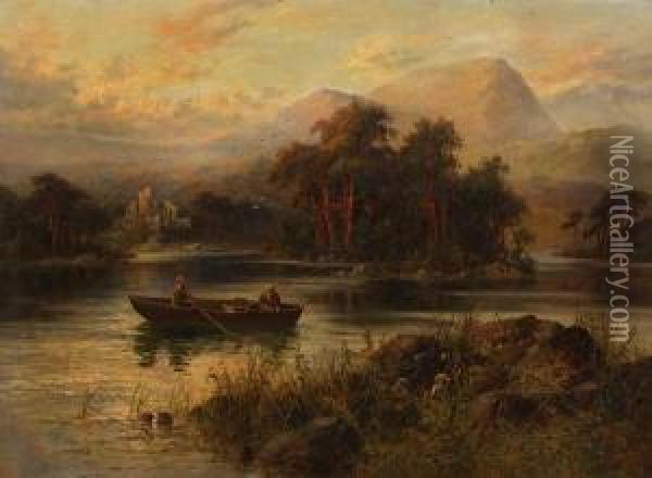 Ardvroick Castls, Loch Awe,sutherland-shire Oil Painting - Henry Hotham Harris