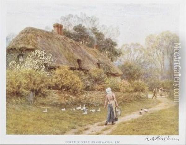 Rural Views And Pastoral Scenes Oil Painting - Helen Mary Elizabeth Allingham
