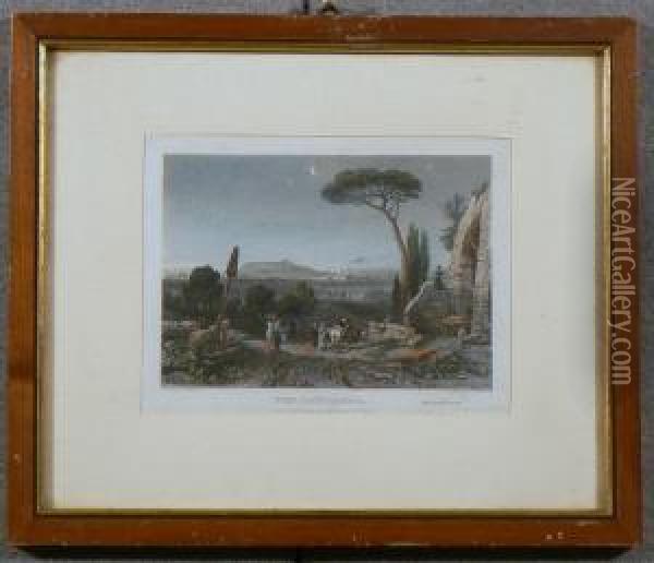 Nice, Coast Of Genoa Oil Painting - James Tilbitts Willmore