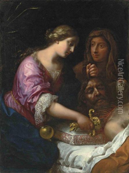 Judith And Holofernes Oil Painting - Onorio Marinari