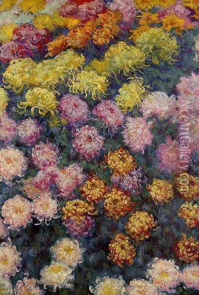 Bed Of Chrysanthemums Oil Painting - Claude Oscar Monet