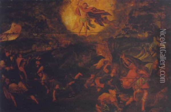 The Resurrection Oil Painting - Jan Swart Van Groningen