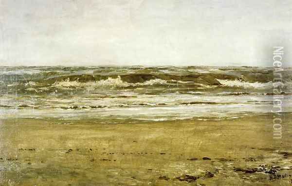 The Sea at Villerville Oil Painting - Homer Dodge Martin