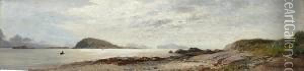 Fjordlandschaft Oil Painting - Adolf Gustav Schweitzer