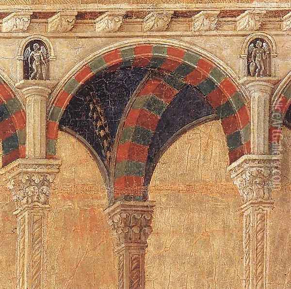 Disputation with the Doctors (detail) 1308-11 Oil Painting - Duccio Di Buoninsegna