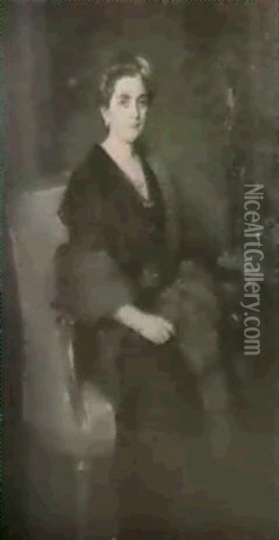 Bildnis Einer Dame Oil Painting - John Quincy Adams