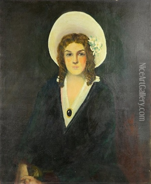 Portrait Of A Lady Oil Painting - S. Montgomery Roosevelt