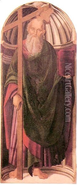 Apostle 2 Oil Painting - Giovanni Santi or Sanzio