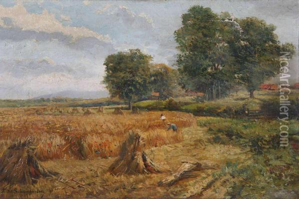 Op Het Veld Oil Painting - Edmond De Goncourt